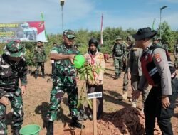 Kodim 1005/Barito Kuala Tanam 300 Pohon Produktif dalam Rangka HUT Kodam VI/Mulawarman