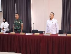 Kodim 1001/HSU-BLG Dukung KPU Balangan dalam Rapat Pleno Rekapitulasi Data Pemilih