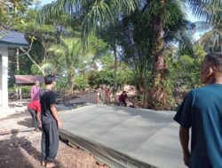 Babinsa Koramil Sampoiniet Turun Tangan Bantu Warga Gelar Hajatan