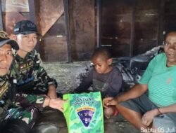 Satgas Yonif 614/RJP Berbagi Kasih dengan Warga Perbatasan Papua