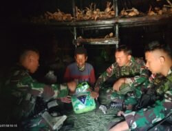 Satgas Yonif 614/RJP Berbagi Kepedulian: Anjangsana dan Pembagian Sembako di Desa Tima