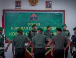 Danrem 182/JO Pimpin Sidang Hukuman Disiplin: 3 Prajurit Terjaring Pelanggaran