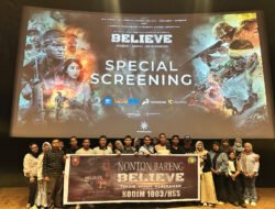 Prajurit Kodim 1003/HSS dan Masyarakat Binaan Saksikan Film ‘BELIEVE’ Untuk Menumbuhkan Rasa Patriotisme
