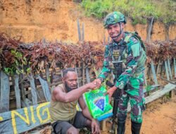Satgas Yonif 614/RJP Laksanakan Anjangsana: Meningkatkan Silaturahmi dengan Kepala Desa Lowanom