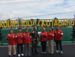 Dandim 1004/KTB Lepas Atlit INKAI Kotabaru, Dukung HUT ke-67 Kodam VI/MLW di Kaltim