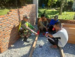 Babinsa Posramil 05/PC Kodim 0105/Aceh Barat Jalin Keakraban Lewat Silaturahmi Siang