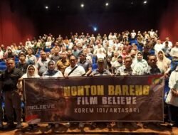 Dandim 1005/Barito Kuala Hadiri Nobar Film “Believe,” Bangun Semangat Kebersamaan dan Motivasi Anggota