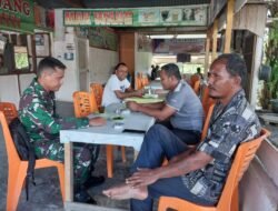 Babinsa Posramil 05/PC Kodim 0105/Aceh Barat Giat Edukasi Warga Soal Lingkungan dan Antisipasi Banjir