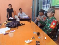 Babinsa Posramil 05/PC Kodim 0105/Aceh Barat Perkuat Koordinasi Keamanan Wilayah Binaan