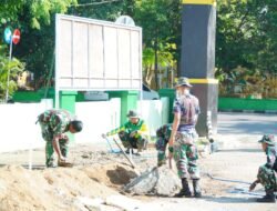 Kodim 1001/HSU-BLG Gelar Gotong Royong Ciptakan Lingkungan Kerja yang Bersih dan Nyaman