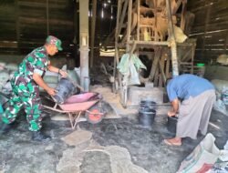 Babinsa Panga Jalin Komsos dengan Penggilingan Padi, Dukung Ketahanan Pangan dan Kerjasama dengan Petani