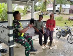  Babinsa Sungaimas Jalin Komsos, Dengarkan Aspirasi Warga Gampong Gleng