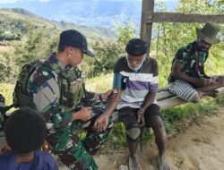 Satgas Yonif 614/RJP Berikan Layanan Kesehatan Gratis kepada Masyarakat