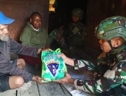 Satgas Yonif 614/RJP Jalin Komsos dengan Tokoh Masyarakat di Perbatasan RI-PNG