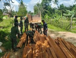 Renovasi Rumah Warga Lewat TMMD ke-125 Kodim 0909/Kutai Timur Dimulai