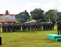 Dengan Semangat Pengabdian, Satgas TMMD Ke-125 Siap Membangun di Kampung Kamno Sari