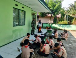 Membangun Karakter Generasi Muda, Koramil 1003-06/Simpur-Kalumpang Gelar Pelatihan Pramuka Saka Wira Kartika