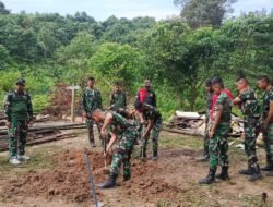 TMMD Kodim 0909/Kutai Timur Bangun Rumah & Jamban Sehat untuk Warga Kurang Mampu