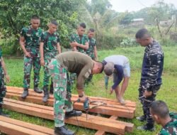 Jembatan Harapan di Suka Rahmat: Ketika Kayu dan Tekad TNI Bertemu