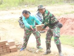 Batu Bata Dikirim, Harapan Ditegakkan: TMMD Ke-125 Mulai Bangun RTLH di Suka Rahmat