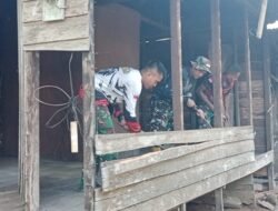 Belasan Tahun Tempati Rumah Tidak Layak, Satgas TMMD Kodim Banjar Bedah Rumah Milik Sarti