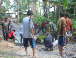 Satgas TMMD Ke-125 Kodim 1509/Labuha Bangun Jalan Setapak untuk Masyarakat Desa Selebei