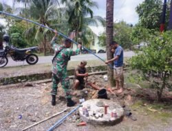 TNI Bantu Wujudkan Akses Air Bersih untuk Warga Desa Pucuk Lueng