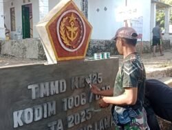 Tugu Simbolis TMMD Kodim Banjar di Belimbing Lama