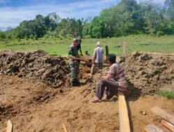 Babinsa Posramil 05/PC Kodim 0105/Aceh Barat Aktif Wujudkan Semangat Kebersamaan dan Kepedulian Sosial di Wilayah Binaan