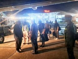 Satgas Korpasgat Pastikan Keamanan Bandara Douw Aturure, Kawal Keberangkatan Gubernur Papua Tengah