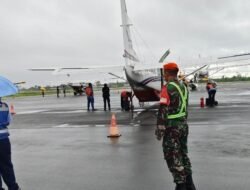 Satgas Korpasgat Pastikan Operasional Bandara Mozes Kilangin Tetap Normal Setelah Insiden Gagal Landing Pesawat