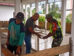 Serma M. Nasir, Babinsa Koramil 09/Samatiga, Bantu Warga Desa Cot Darat Bangun Rumah