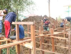 TMMD Kodim 0909/Kutai Timur Bangun Jembatan Penghubung Ekonomi Warga Desa Suka Rahmat