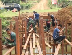 Jembatan TMMD Buka Akses Ekonomi Warga Desa Suka Rahmat