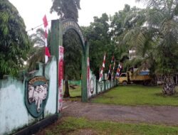Kodim 0105/Abar Siapkan Gapura dan Umbul-Umbul untuk Peringatan HUT ke-80 RI