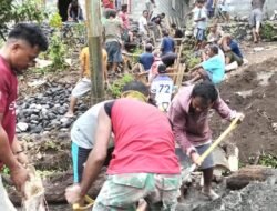 TMMD ke-125 Kodim/Labuha: Pembangunan Saluran Drainase untuk Mengatasi Aliran Air Hujan