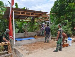 Pembangunan Pos Kamling TMMD Ke-125 Kodim Banjar Capai 50 Persen