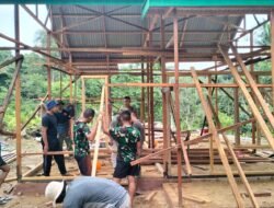 Pemasangan Kusen dan Pengecatan, Tanda Progres RTLH TMMD Terus Maju