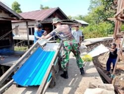 Kodim 1001/HSU-BLG Laksanakan Karya Bakti TNI AD untuk Buat Fasilitas Air Bersih di Desa Murung Padang