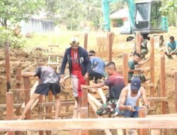 Jembatan TMMD Ke-125 Kutai Timur: Progres Signifikan, Semangat Gotong Royong Membangun Desa
