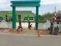 Koramil 1001-02/Paringin Gelar Pembersihan Pangkalan, Wujudkan Lingkungan Kerja yang Bersih dan Nyaman