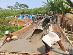 TMMD Hadirkan Solusi, Jembatan Rusak Kini Dibangun Ulang