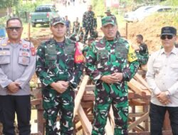 Wasev Cek Kualitas Jembatan TMMD Suka Rahmat