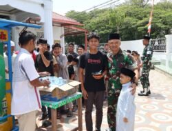 Kodim 0105/Abar Gelar Jum’at Berkah dan Jum’at Bersih di Masjid Jami’ Nurul Huda