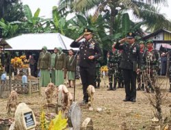 Kodim 1003/HSS Gelar Pemakaman Militer untuk Prajurit Terbaiknya yang Meninggal Dunia