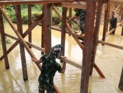 Jembatan Ulin: Jalin Konektivitas, Tingkatkan Kesejahteraan, Bukti Bakti TNI untuk Indonesia Maju