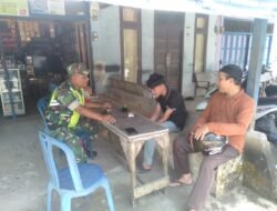 Babinsa Koramil 0105-10/Woyla Barat Ingatkan Warga Soal Kelengkapan Berkendara di Desa Lubhok Pasi Ara