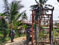 Prajurit TNI dan Warga Suka Rahmat Bersatu dalam Setiap Tahap Pembangunan Air Bersih