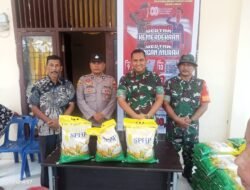Kodim 0105/Abar dan Bulog Gelar Pasar Murah dalam Rangka HUT ke-80 RI