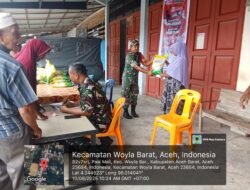 Koramil Woyla Barat Bersinergi dengan Bulog Aceh Barat, Salurkan Beras SPHP untuk Dukung Ketahanan Pangan